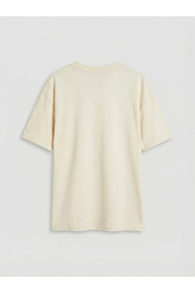 LC Waikiki Tricou pentru băieți Los Angeles, bej, cu gât rotund