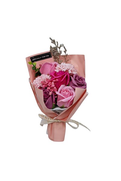 decotoys Buchet din 7 flori artificiale