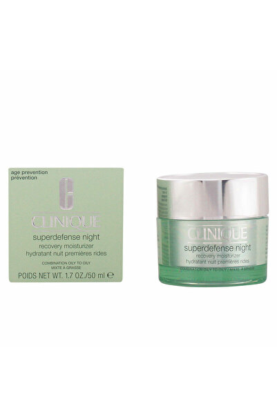 Clinique Superdefense Cremă hidratantă de noapte pentru ten mixt gras/gras 50 ml