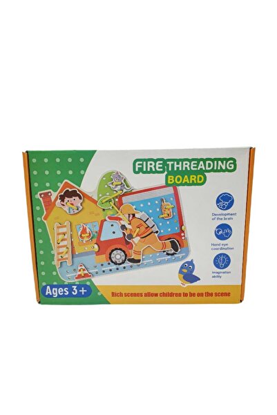 decotoys Joc lemn pompier