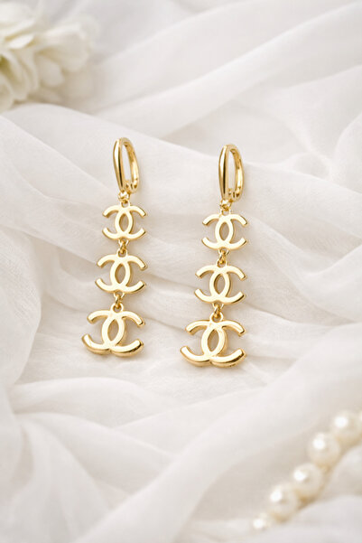 Inovius Elegant Earrings, Gold Plated Copper - LMG4001