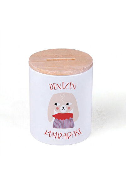 LIWOGY Kişiye Özel İsim Baskılı Kumbara / Çocuk Odası Dekoratif Kumbara