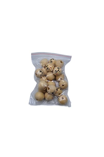 decotoys Bile lemn pictate 20/set