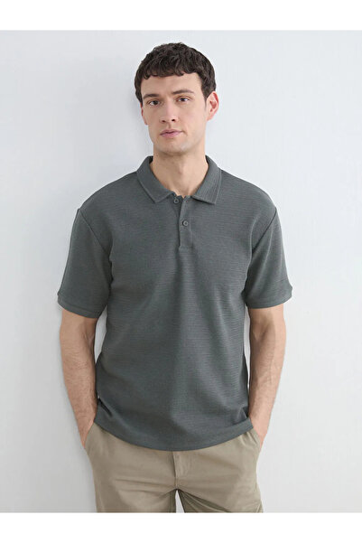 LC Waikiki Tricou pentru bărbați cu guler polo verde