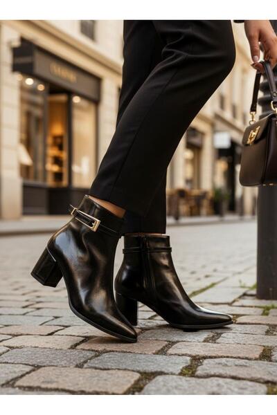 Bambi Siyah Kadın Bot & Bootie K02233004042