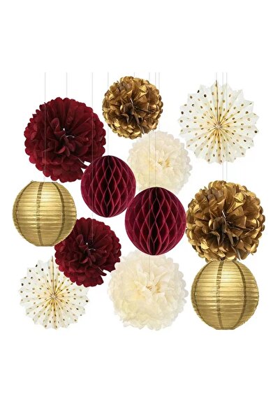 decotoys Glob hârtie decor set 12ps