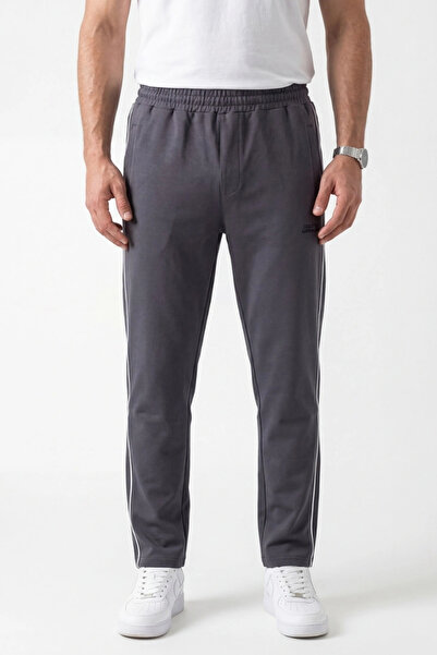 EXSPORT Pantaloni de trening pentru bărbați, confortabili, cu cu vipușcă ferm...