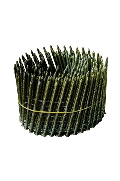 No branded Coils of Nails for Pneumatic Gun 2.8×65 mm, Striated, Welded for Wood