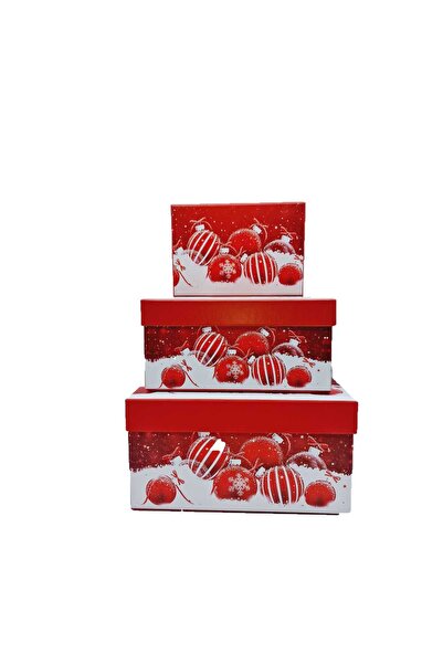 decotoys Cardboard box 3/set Christmas