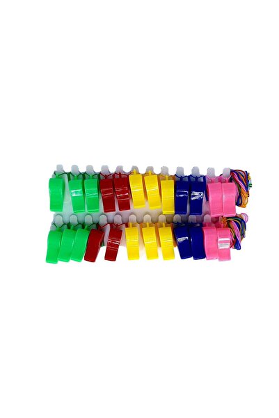 decotoys Fluier plastic 24/set