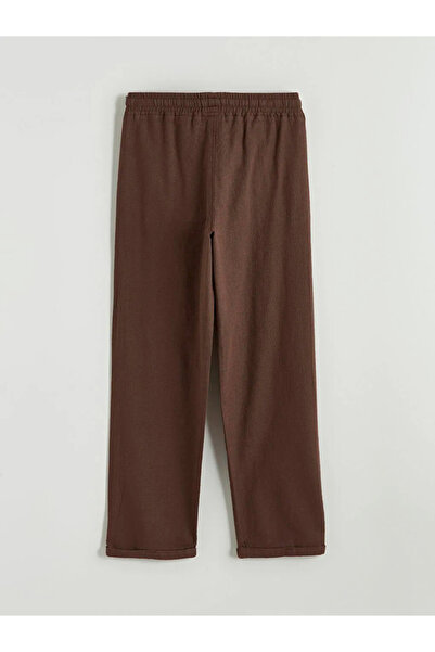 LC Waikiki Pantaloni maro pentru băiat cu talie elastică