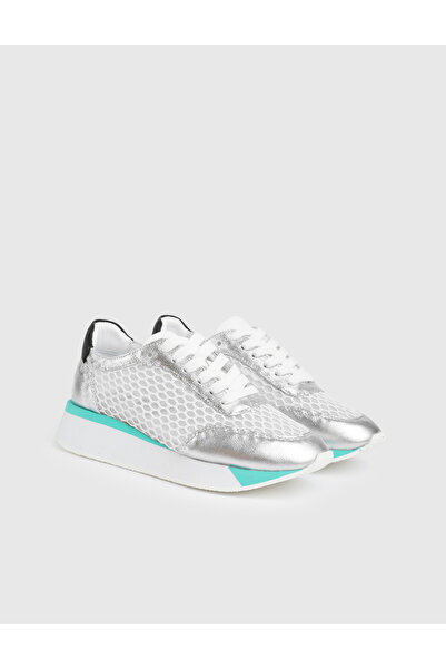 İLVİ Γυναικεία αθλητικά παπούτσια Ignite Γνήσιο Δέρμα Mesh Silver Color