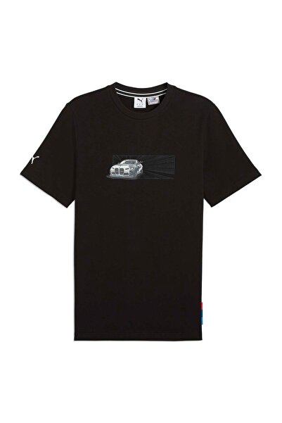 Puma Bmw Mms Car Graphic Erkek Siyah Günlük Stil T-Shirt 63062401