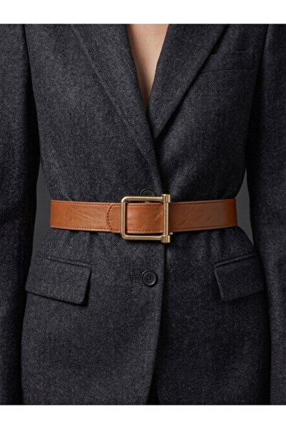 Fiori سترة مربعة بإبزيم للنساء، بنطلون حزام i، جاكيت حزام i، فستان حزام i