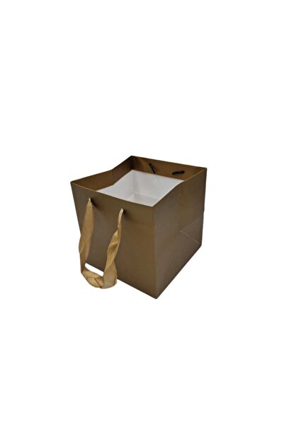 decotoys Gift bags 12/set gold cardboard M