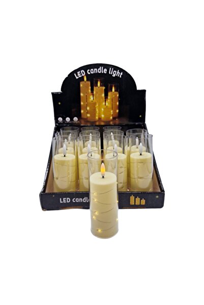 decotoys Lumanari led 12/SET 5cm x H 15cm M