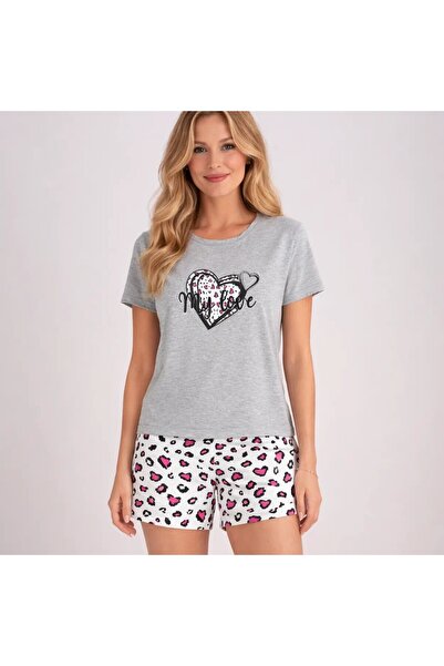 Cool & Sexy Women's Short Sleeve Pajama Set with Shorts Summer Comfortable Fi...