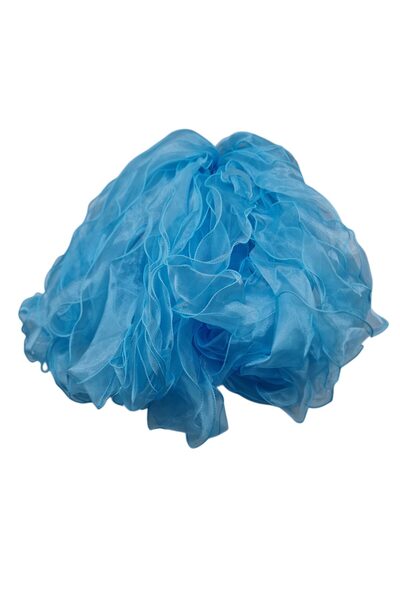 decotoys Blue decorative veil roll 50m x 7cm