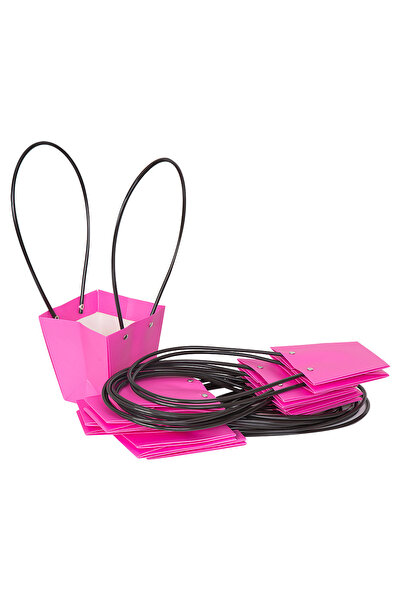 decotoys Foldable fuchsia flower pot bags 10/set xl