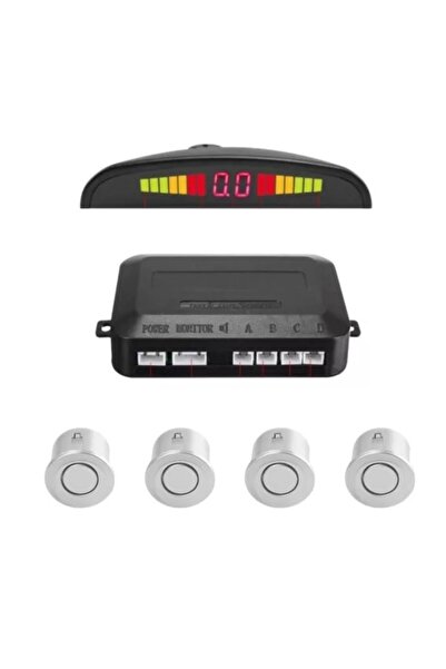 MANDU Set of 4 car parking sensors with LED display GREY