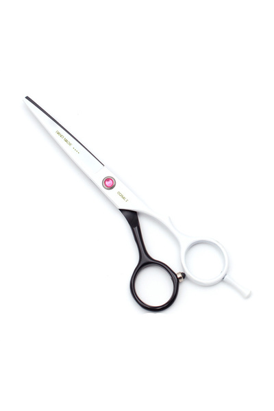SELA Professional Hair Cutting Scissors Sela, White+Black 16.5 cm