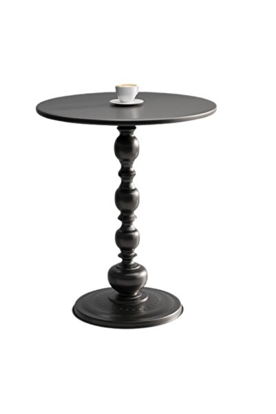 OEM Round iron coffee table 52x38cm BLACK