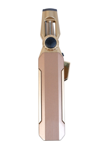 Parmida Tek Torch Pürmüz Oynar Başlıklı Gold Masa Tipi Metal Puro Çakmağı - T...