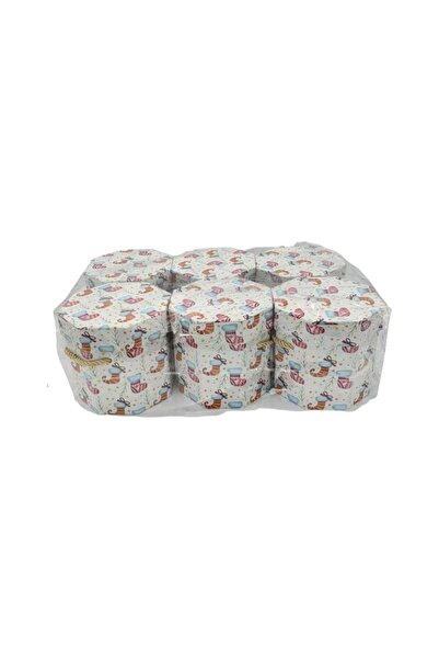 decotoys Hexagon cardboard box 6pcs M