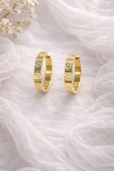 Inovius Cercei eleganti, Cupru Placat cu Aur - LMG4028