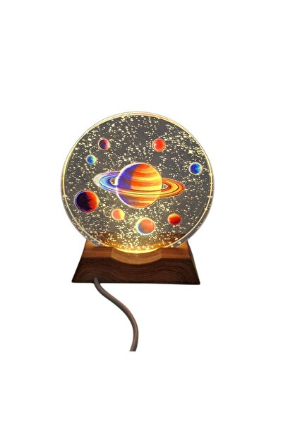 decotoys Lampa de veghe 3D cu led 2/set