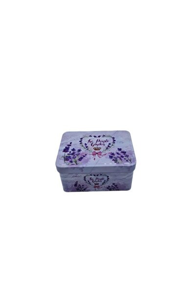 decotoys Cutii din metal lavanda 2/set