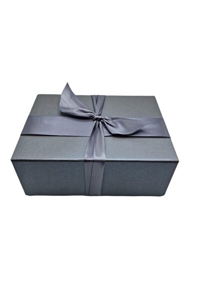 decotoys Foldable cardboard box with silver bow