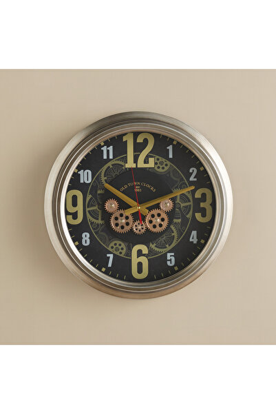 Home Box Maverick Vintage Wall Small Gear Clock - 42x7.8x42 cm