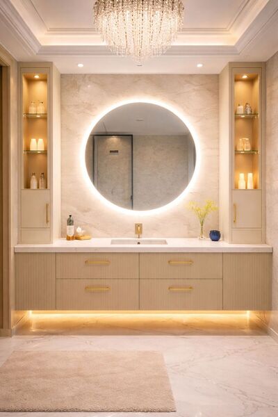 eagle mirror Dokunmatik Sensörlü Yuvarlak Led Ayna | Şişecam Flotal, Arkadan ...