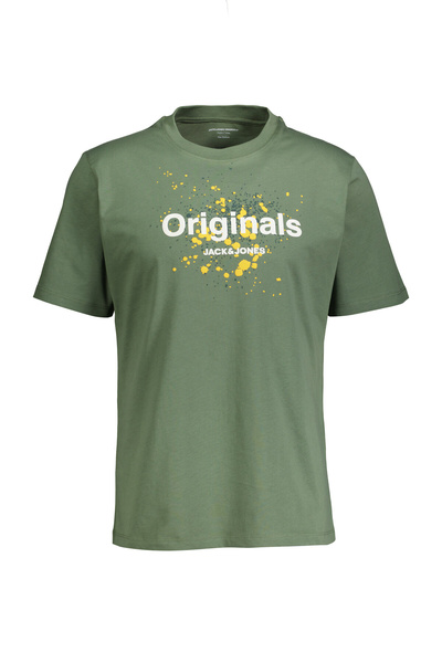 Jack & Jones Bisiklet Yaka Koyu Yeşil Erkek T-Shirt 12288515_JORSPLASH TEE SS...