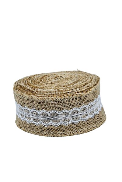 decotoys Rola iuda decorativa natur cu dantela