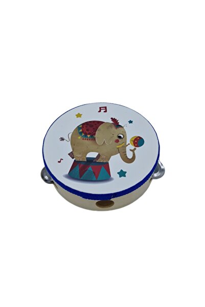 decotoys Tamburina lemn 2/set