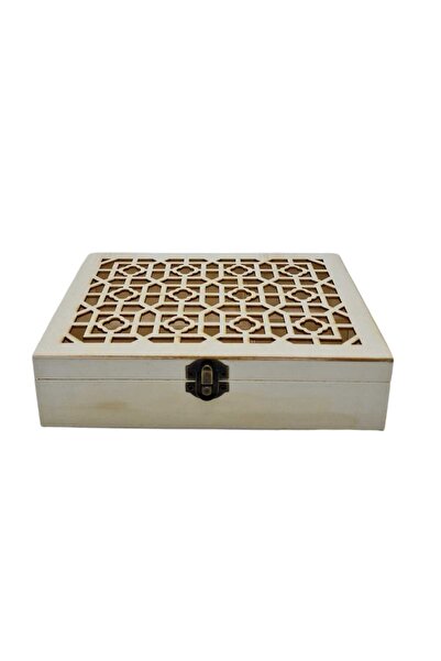 decotoys Perforated Wooden Tea Box