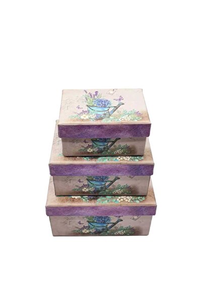 decotoys Gift cardboard box 3/set S rectangular