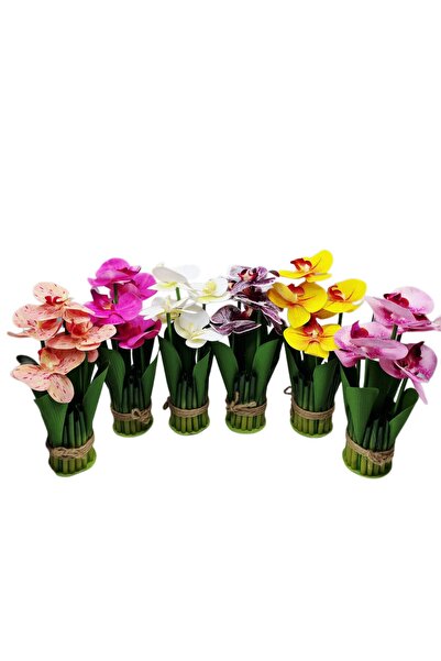decotoys Buchet din flori artificiale 5 orhidee 6/set