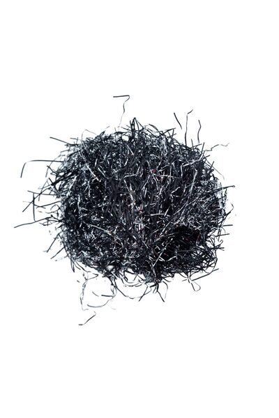 decotoys Iarba decorativa artificiala 50g Negru cu sclipici