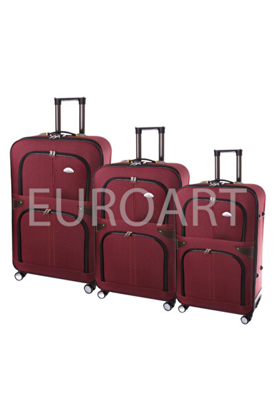 decotoys Garnet textile suitcases 3/set