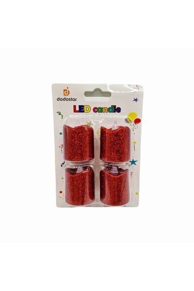 decotoys Lumanari led rosii 2 seturi
