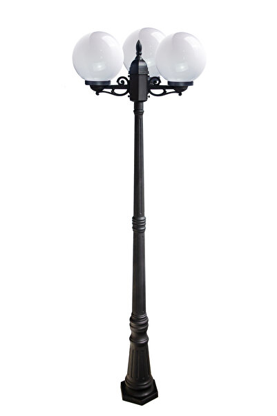 Luxera Lighting STALP ILUMINAT EXTERIOR GLOB NEGRU CU 3 BRATE 230V/40W/3*E27/...