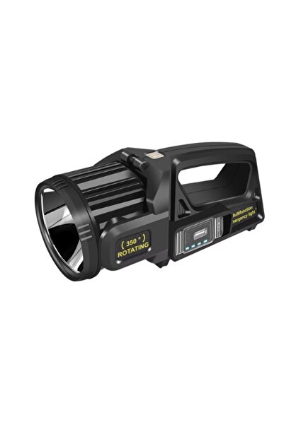 Mihai W5166 solar-powered flashlight, type C port, battery indicator, 360 rot...