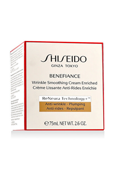 Shiseido Cremă de netezire a ridurilor Benefiance îmbogățită 75 ml