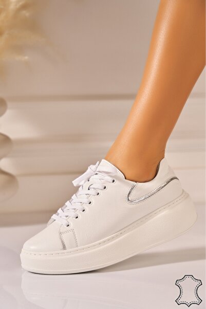 Joana Auryn White Genuine Leather Sneakers 40