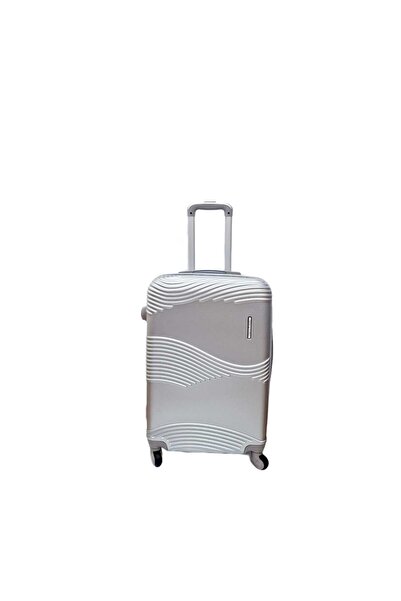 decotoys Valiza plastic 1PS S argintiu