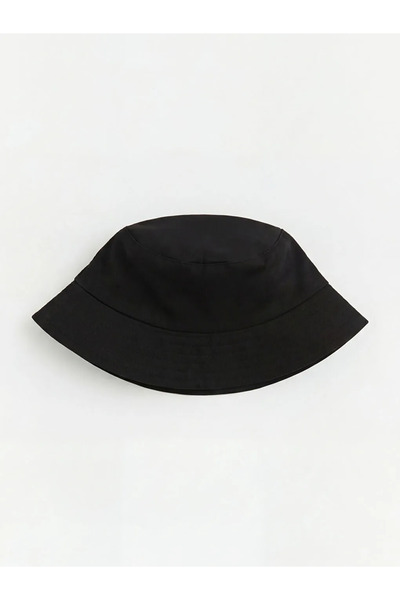 LC Waikiki Μαύρο ανδρικό καπέλο bucket