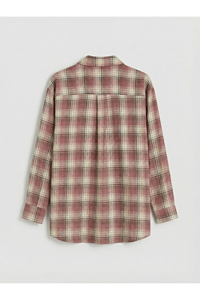 LC Waikiki Pink Plaid Women's Shirt Tunic